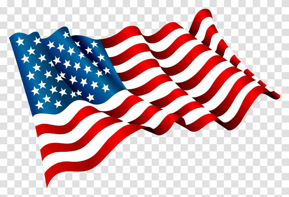 Flag Of The United States Clip Art Flying American Flag Vector Transparent Png