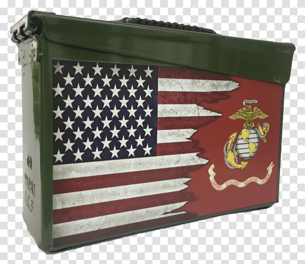Flag Of The United States Marine Corps, American Flag, Rug, Box Transparent Png