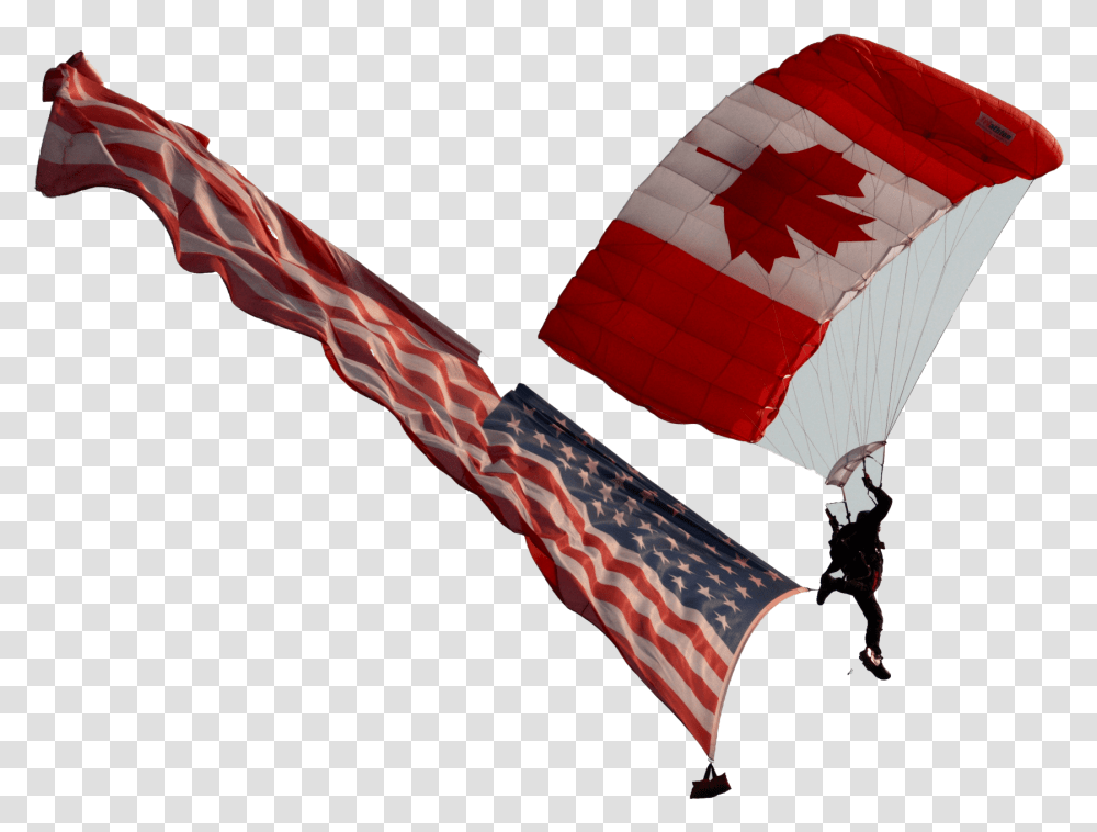 Flag Of The United States, Parachute Transparent Png