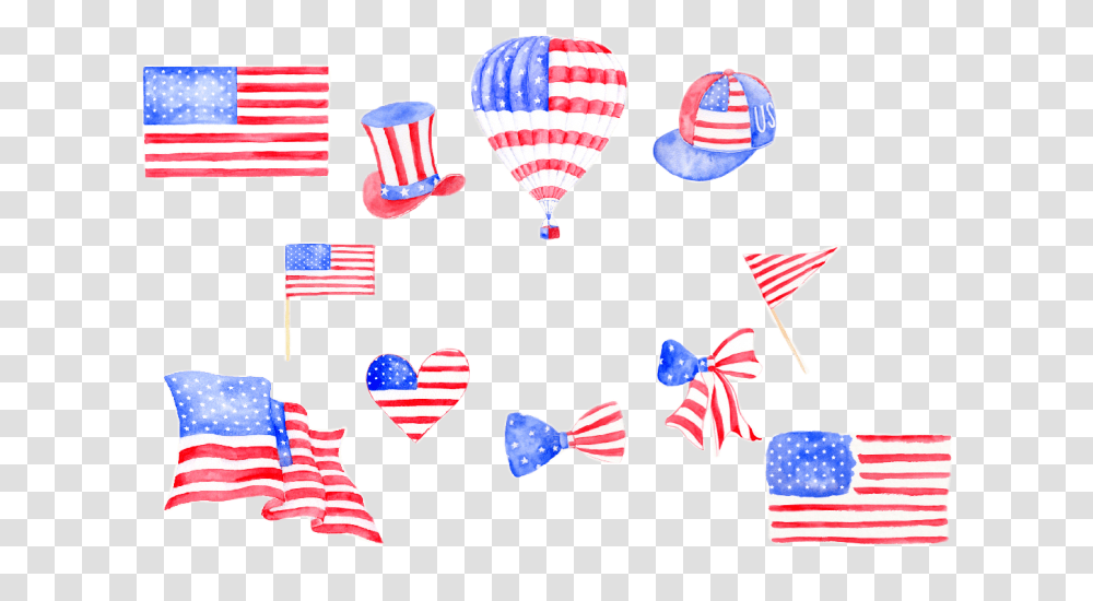 Flag Of The United States, Vehicle, Transportation, Aircraft Transparent Png