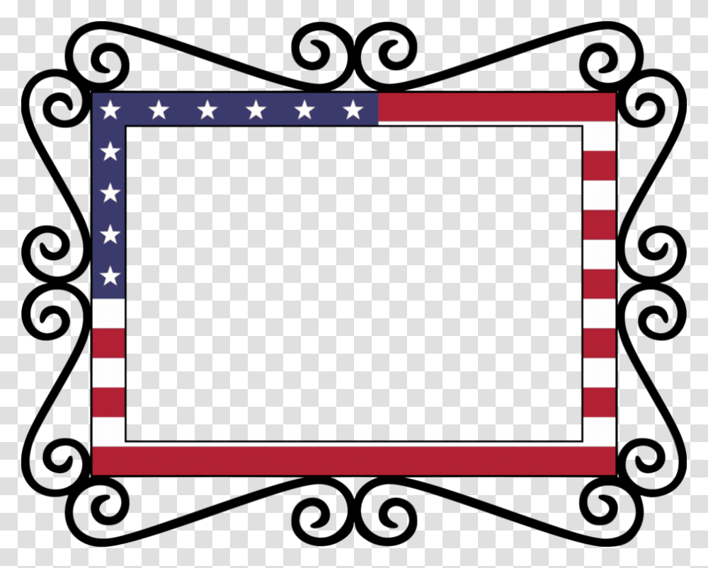Flag Of The United States Union Jack Border, Monitor, Screen, Electronics, Display Transparent Png
