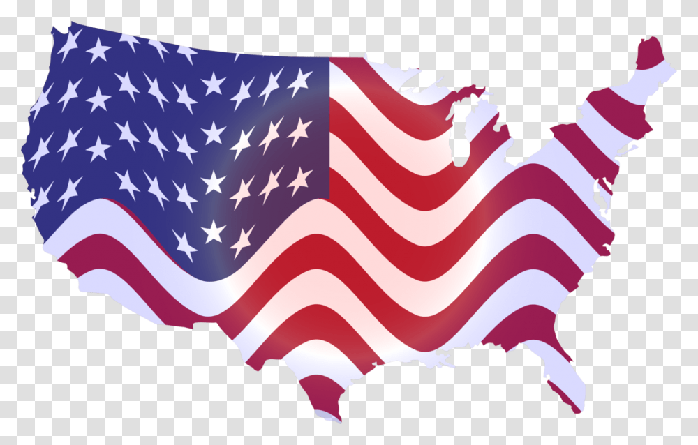 Flag Of The United States World Map, American Flag Transparent Png