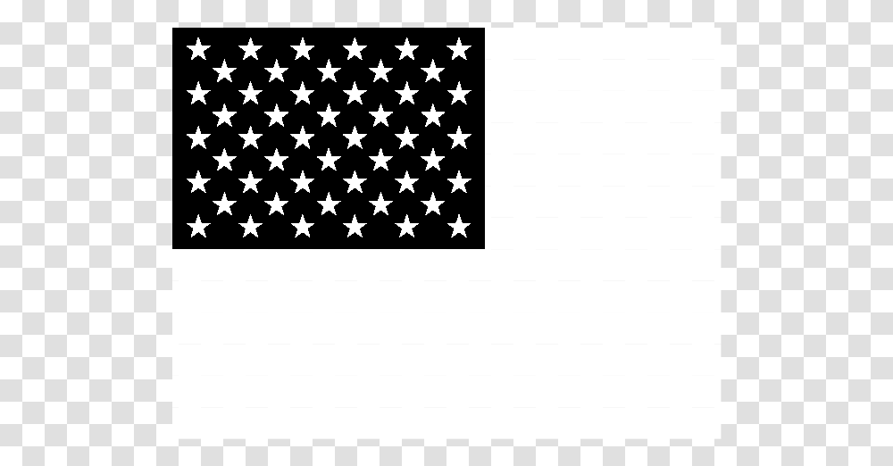 Flag Of United States Of America Logo Black And White Paper Product, Rug, Star Symbol, American Flag Transparent Png