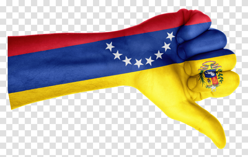 Flag Of Venezuela Cropped Thumbs Up Nch Flag Of The United States, Hand, Arm Transparent Png
