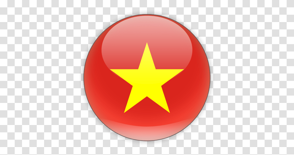 Flag Of Vietnam Vietnam Round Flag, Star Symbol Transparent Png