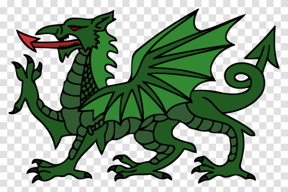 Flag Of Wales Welsh Dragon Welsh Language Transparent Png