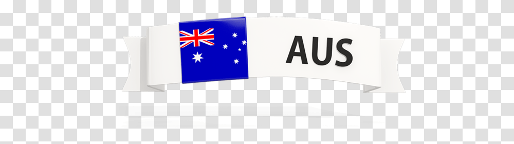 Flag On Banner Australia Flag Banner, Word, American Flag Transparent Png