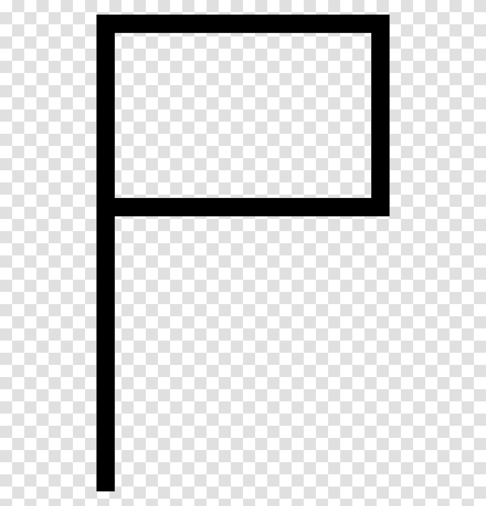 Flag Outline Of Rectangular Shape Icon Free Download, Screen, Electronics, White Board Transparent Png