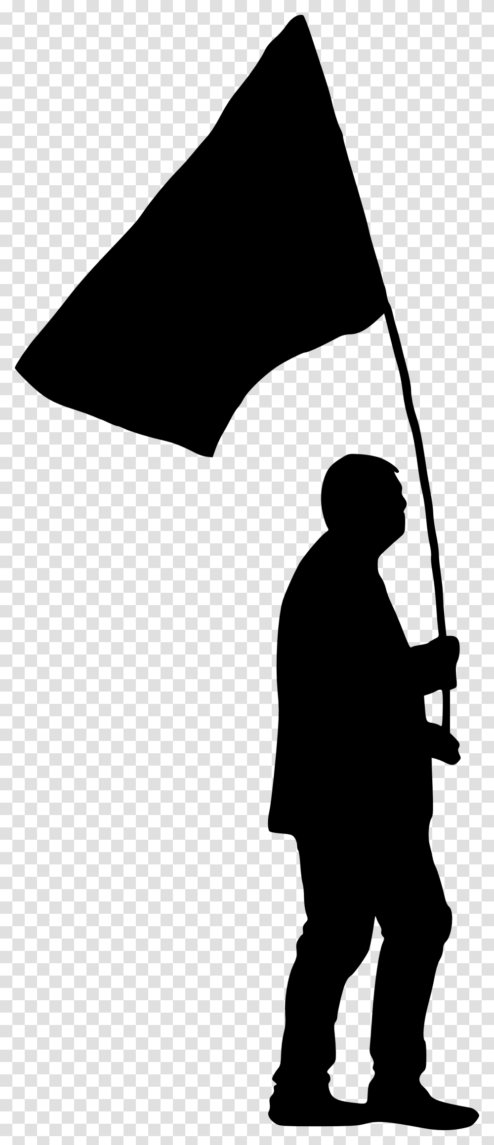 Flag Silhouette Clip Art, Person, Human, Kneeling, Photography Transparent Png
