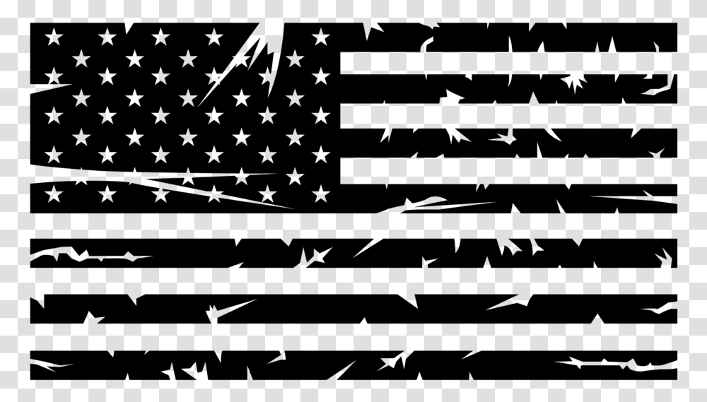 Flag Svg Distressed Truck Distressed American Flag Decal, Gray, World Of Warcraft Transparent Png