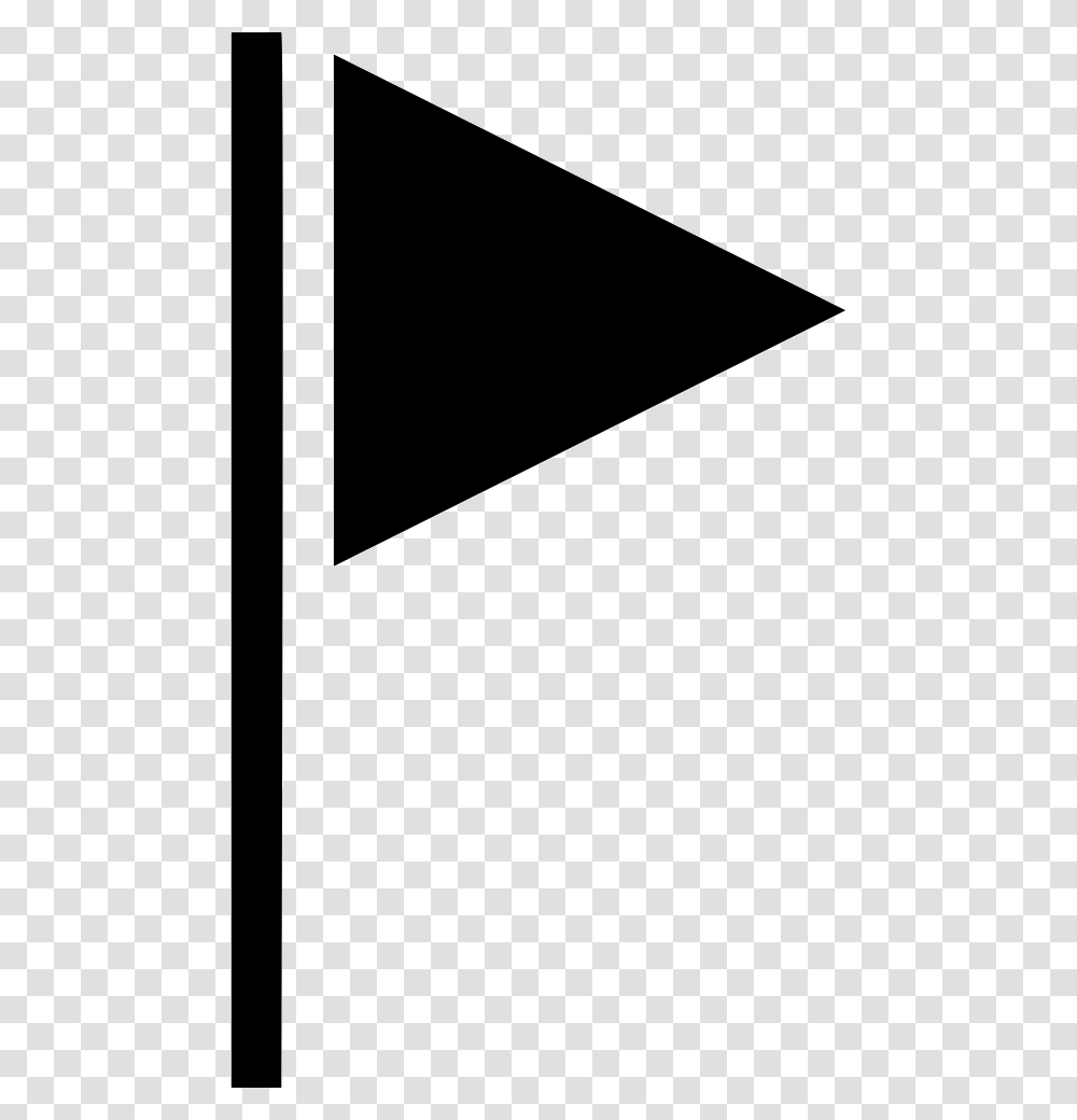 Flag Symbol Of Black Triangular Shape, Electronics, Screen, Phone, Triangle Transparent Png