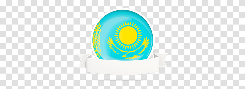 Flag With Empty Ribbon Circle, Tape, Bowl, Frisbee, Toy Transparent Png