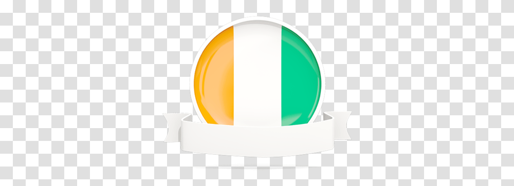 Flag With Empty Ribbon Circle, Tape, Sphere, Hardhat, Helmet Transparent Png