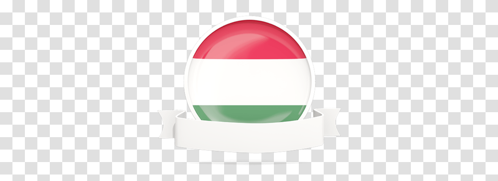 Flag With Empty Ribbon Illustration Of Hungary Hard, Tape, Sphere, Helmet, Clothing Transparent Png