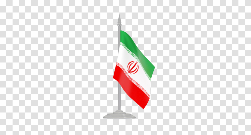 Flag With Flagpole Illustration Of Flag Of Iran, American Flag Transparent Png