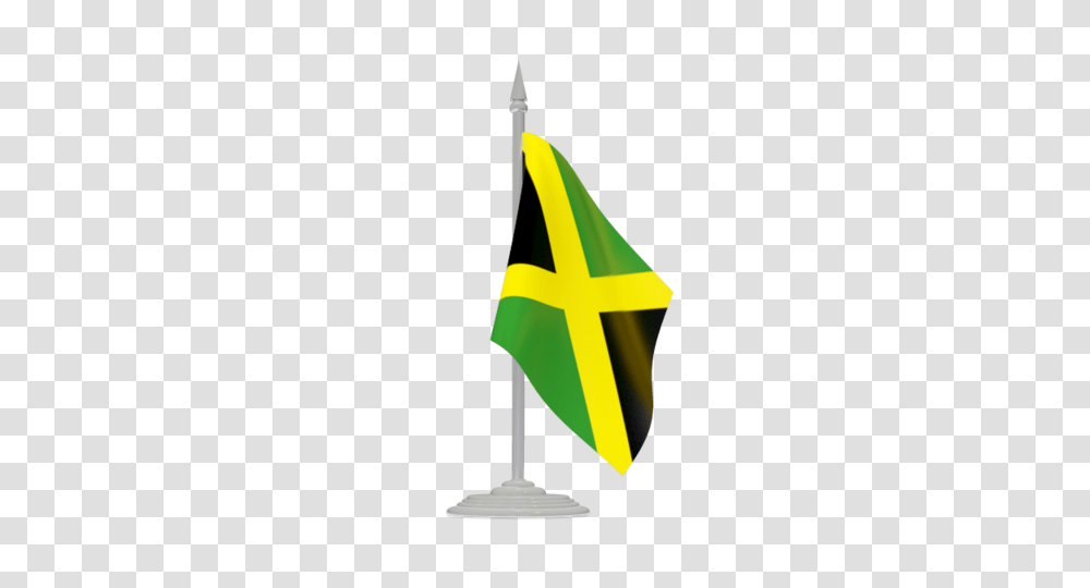 Flag With Flagpole Illustration Of Flag Of Jamaica, American Flag, Star Symbol Transparent Png