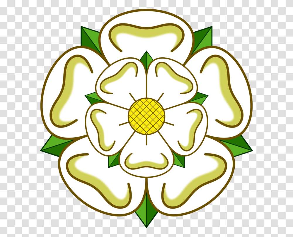 Flags And Symbols Of Yorkshire White Rose Of York Yorkshire, Plant, Floral Design Transparent Png
