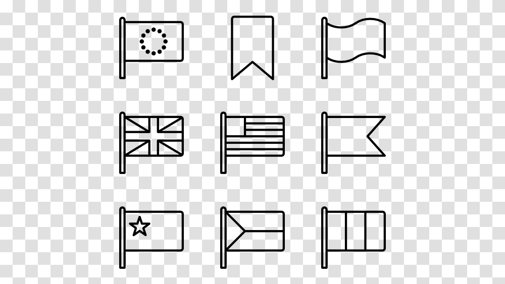 Flags Clipart Outline Flag Icon Bampw, Gray, World Of Warcraft Transparent Png
