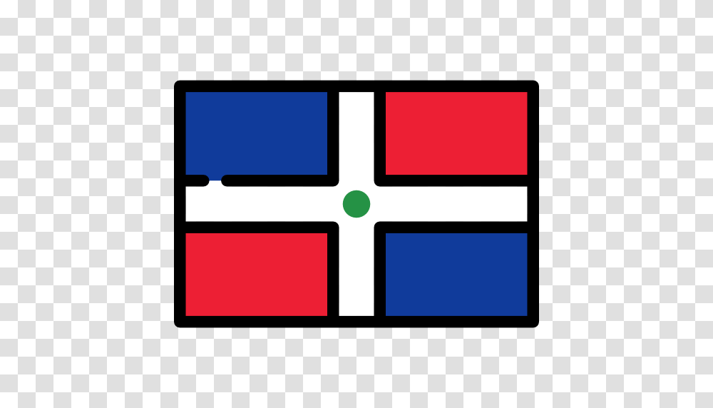 Flags Dominican Republic Flag Country Nation World Icon, Lighting, Logo, Label Transparent Png