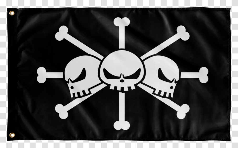 Flags Wall Flag Blackbeard One Piece Jolly Roger, Pirate, Stencil Transparent Png