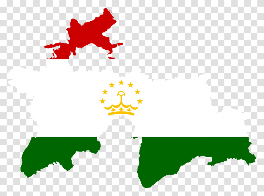 Flagtajikistanflag Of Tajikistan Tajikistan Map With Flag Transparent Png