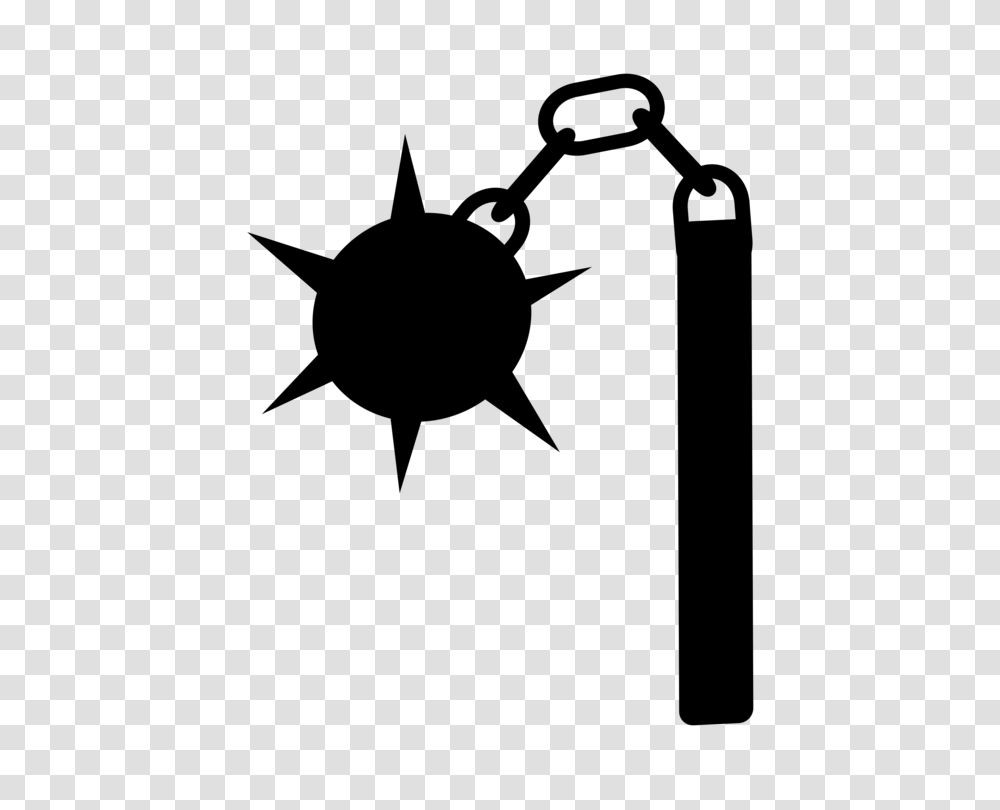 Flail Morning Star Weapon Download Mace, Gray, World Of Warcraft Transparent Png