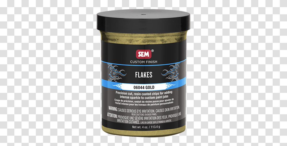 Flakes 06044 Sem Products Gold, Paint Container, Label, Text, Plant Transparent Png