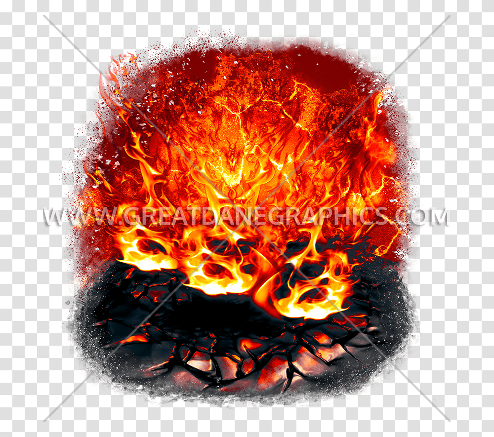 Flame Background Production Ready Artwork For T Shirt Printing Flame, Bonfire, Mountain, Outdoors, Nature Transparent Png