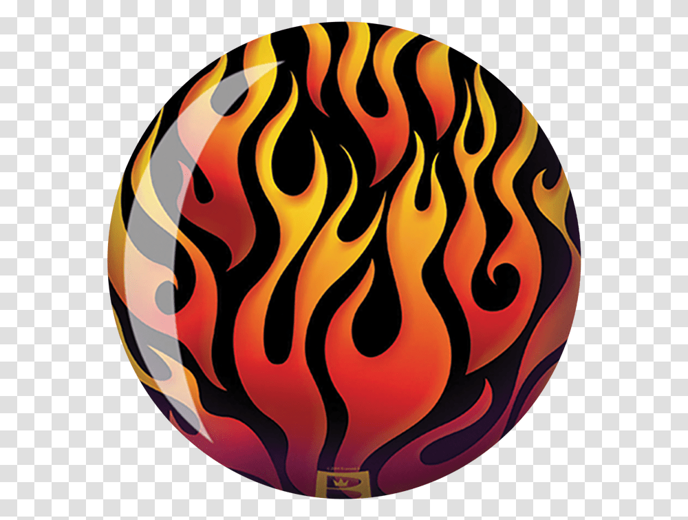 Flame Bowling Ball, Fire Transparent Png