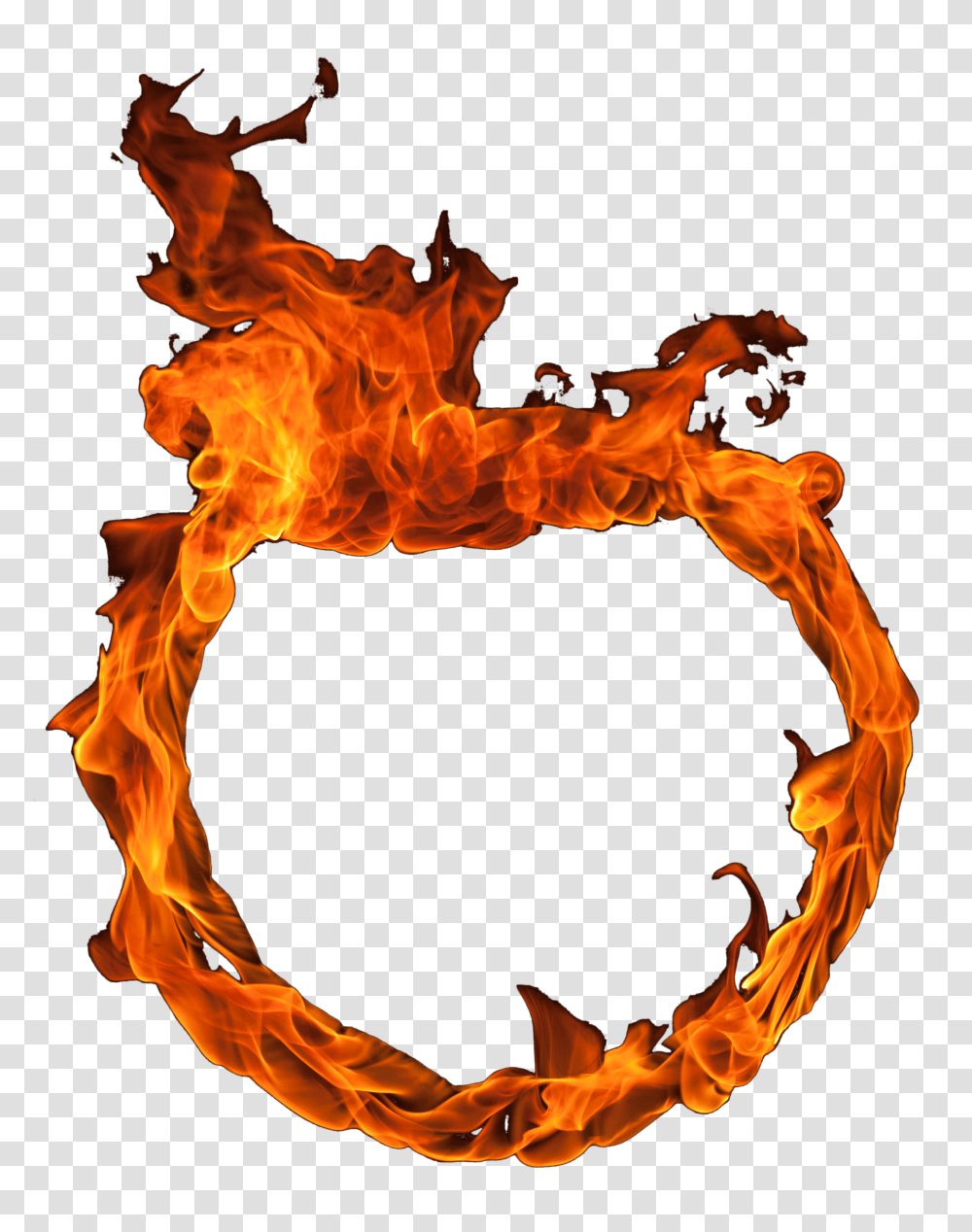 Flame Circle Background Flame Transparent Png