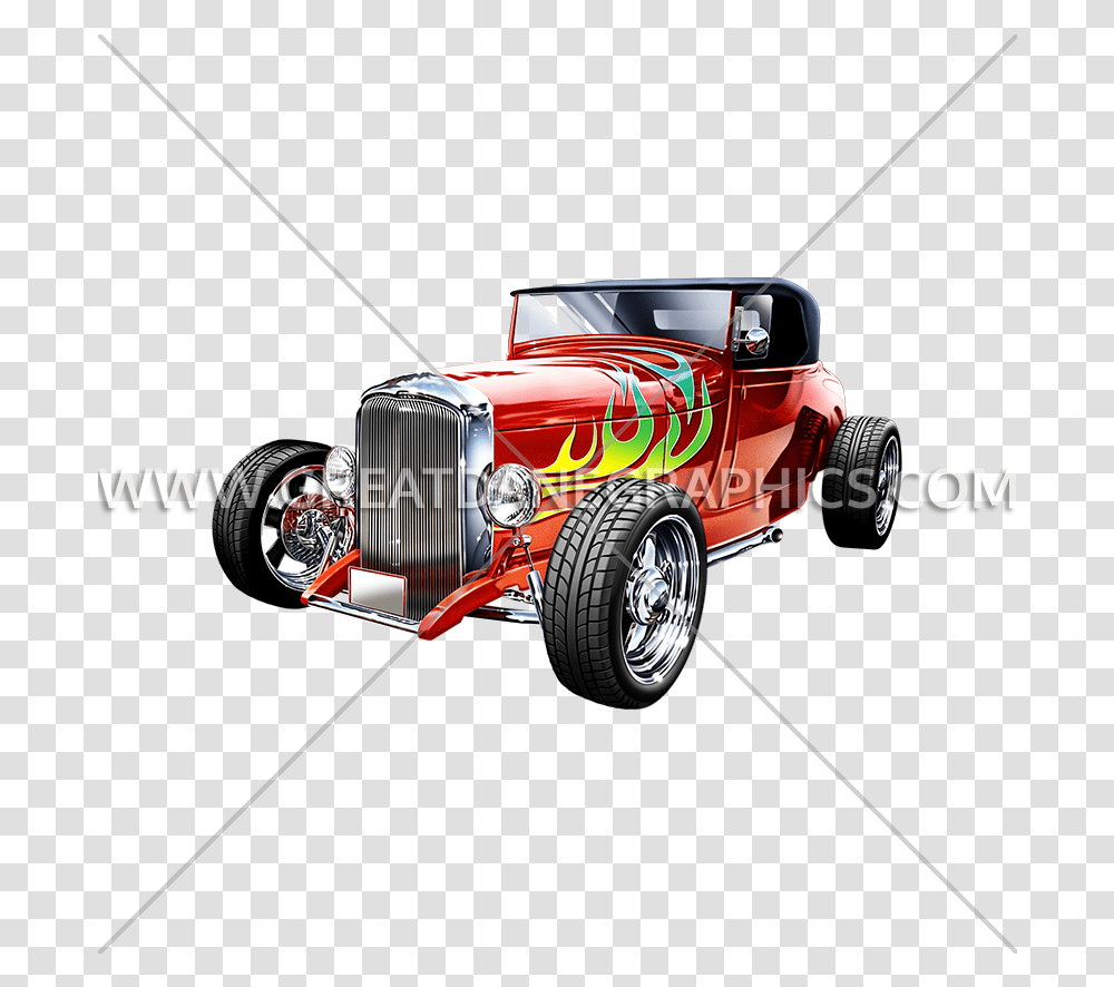 Flame Clipart Hot Rod Antique Car, Vehicle, Transportation, Tire, Wheel Transparent Png