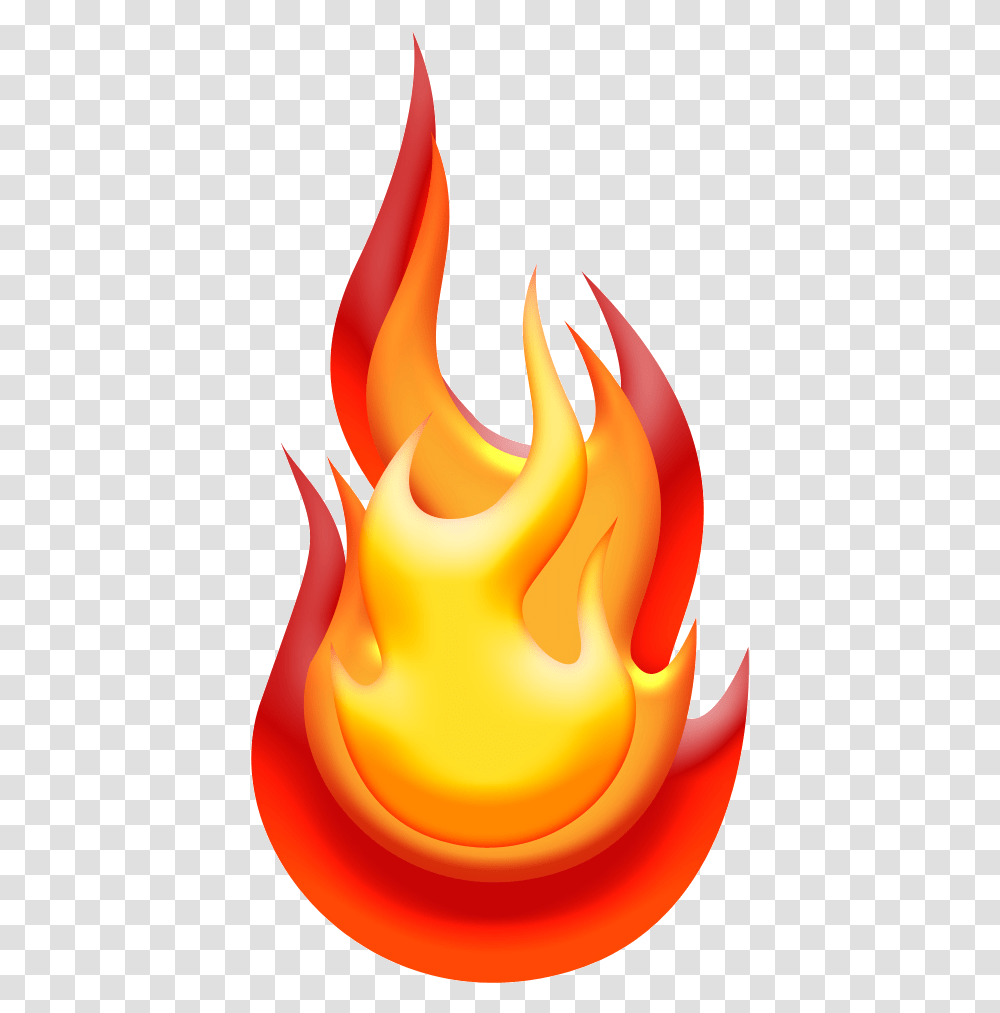 Flame Clipart Image Fire White Background, Bonfire Transparent Png