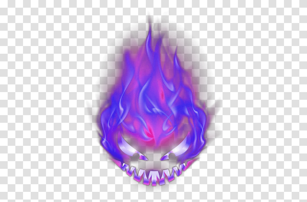 Flame Devil Blue Horror Flame Devil Effect Element Flame Purple Fire, Person, Human, Bonfire Transparent Png