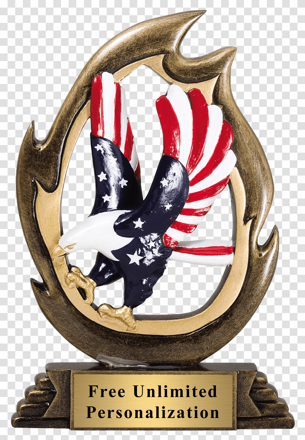 Flame Eagle Trophy, Emblem, Logo, Trademark Transparent Png