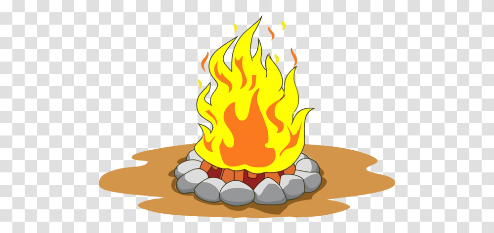 Flame Fire Campfire For Happy Drawing Campfire Clipart For Kids, Bonfire Transparent Png