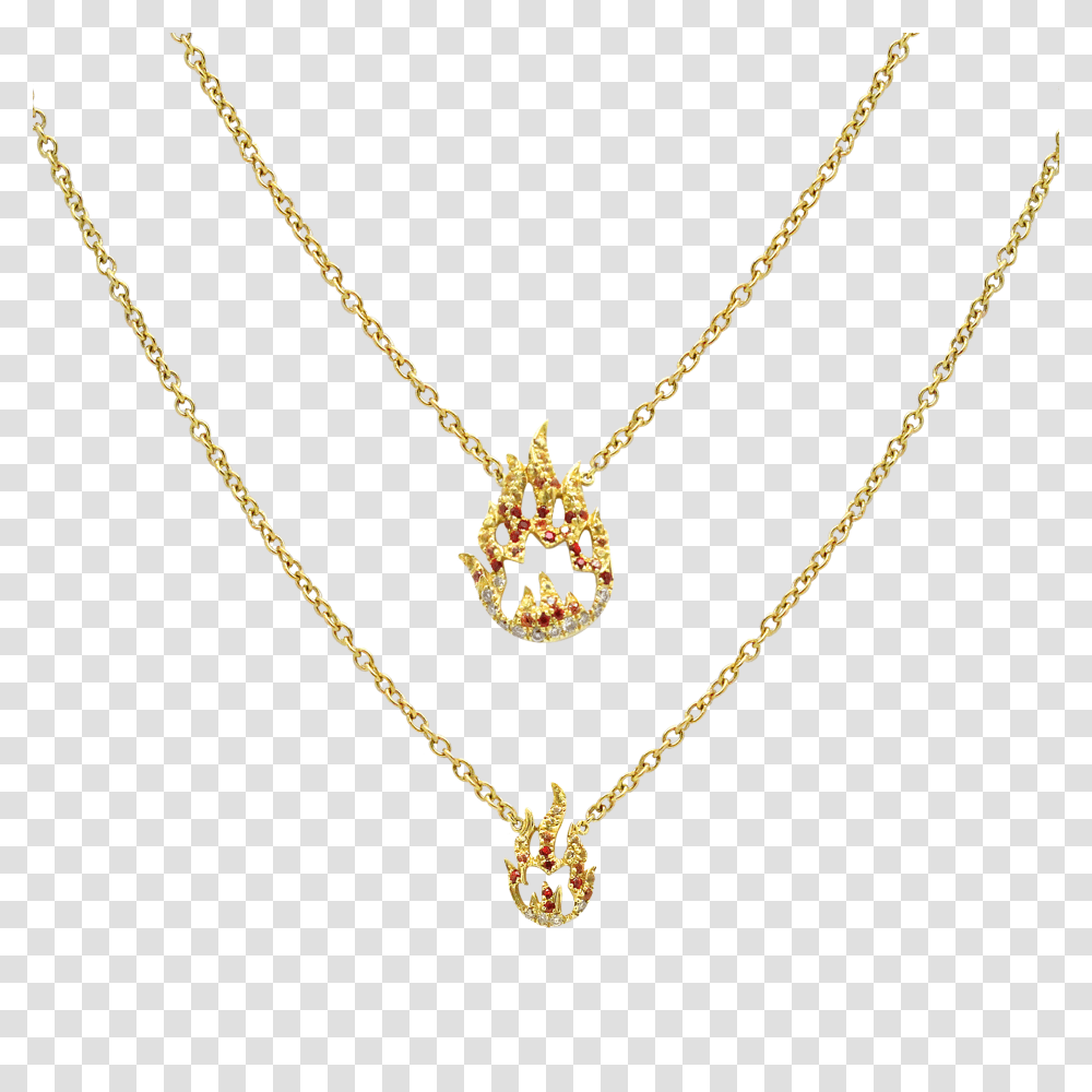 Flame Full Sapphires And Diamonds Double Necklace, Pendant, Jewelry, Accessories, Accessory Transparent Png