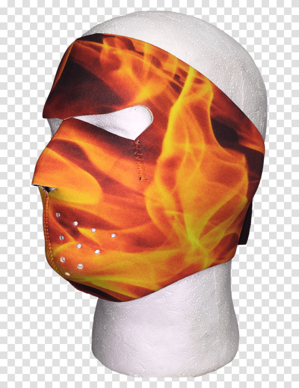 Flame Inferno Face Mask Mask, Blouse, Hat, Skin Transparent Png