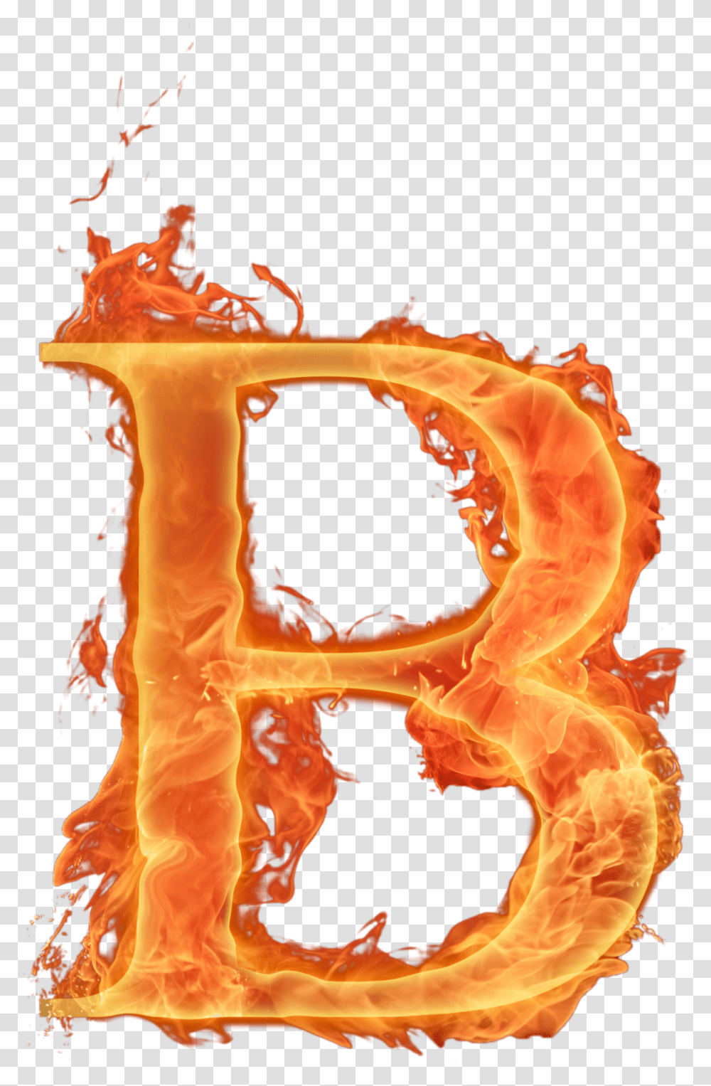 Flame Letters Clipart Background Letter B, Fire, Person, Human, Bonfire Transparent Png