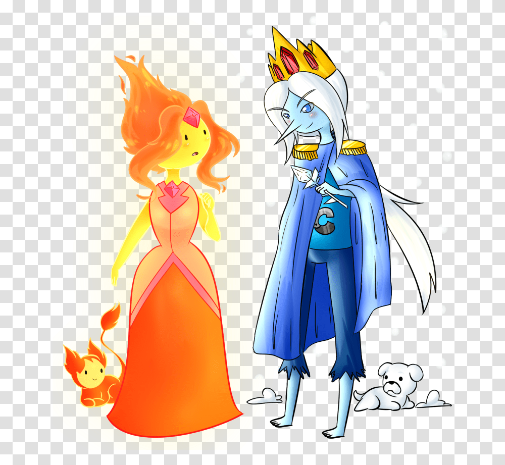 Flame Princess And Ice Prince Finn By Rumay Chian On Flame Princess Ice King, Apparel Transparent Png