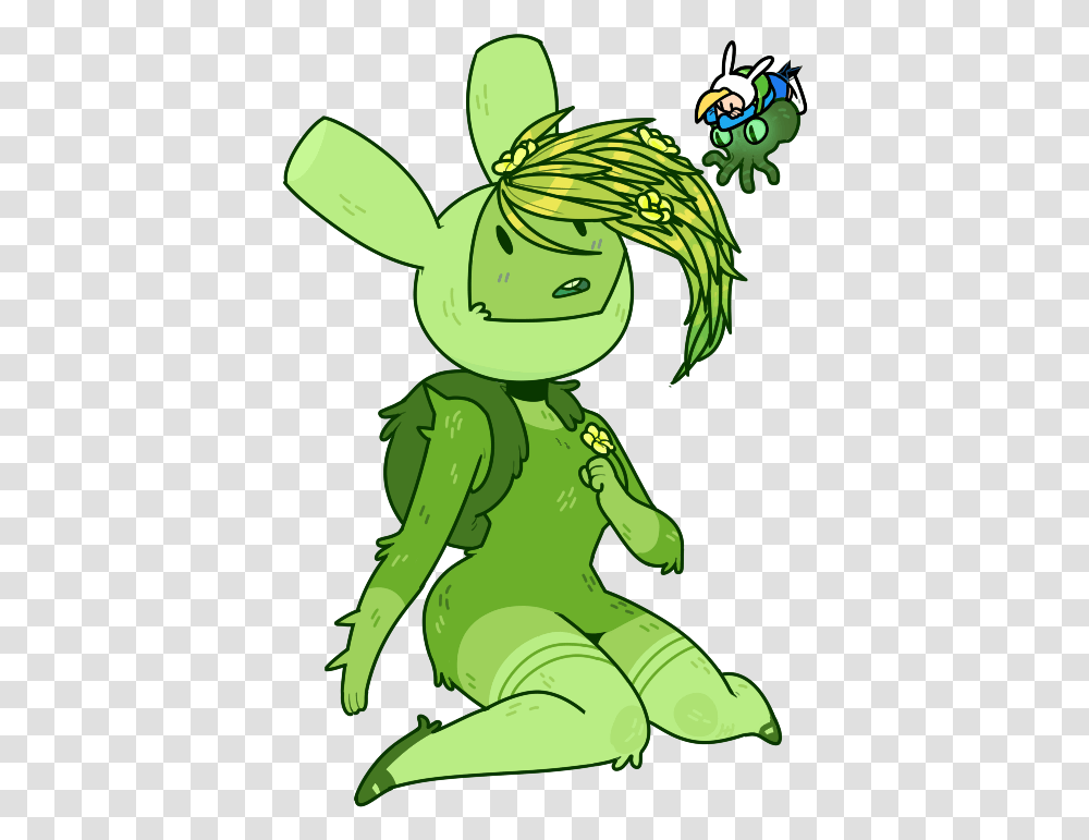 Flame Princess Huntress Wizard Amphibian Art Adventure Time Fern Girl, Green, Elf, Plant, Animal Transparent Png