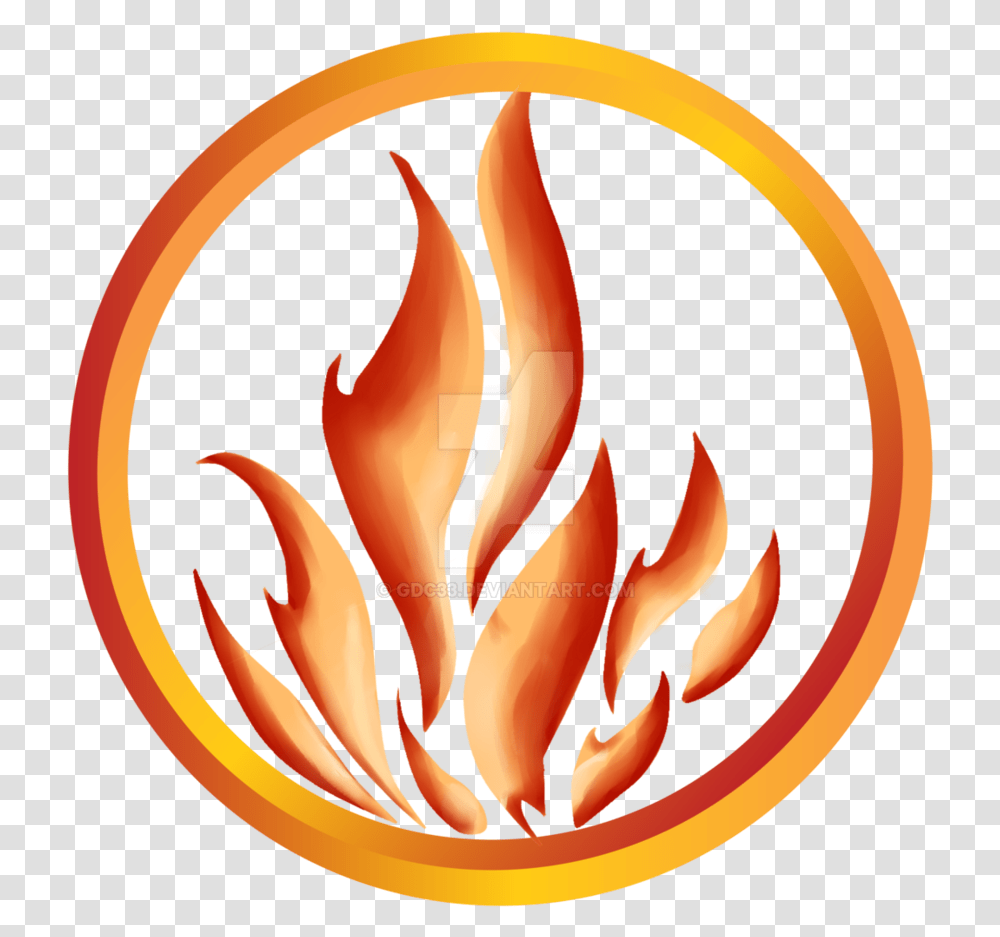 Flame Ring Dauntless Divergent Symbol Clipart Full Divergent Logo, Fire, Painting, Food Transparent Png