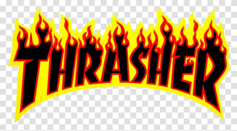 Flame Vector Thrasher Thrasher Logo Hd, Leisure Activities, Fire, Circus Transparent Png