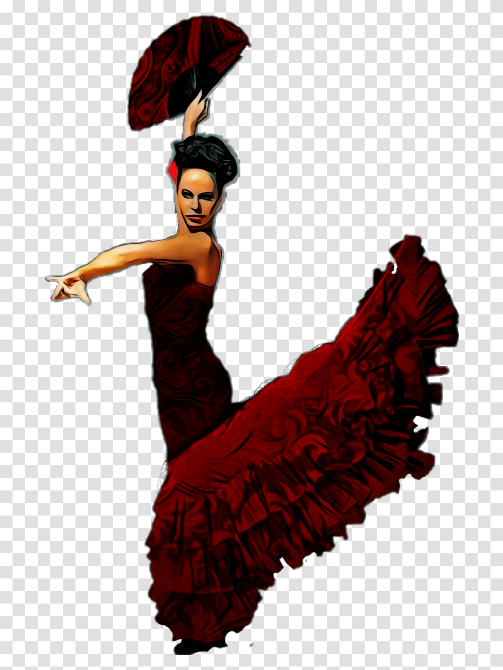Flamenco Dancer Clipart Flamenco Dancer Gif Background, Performer, Person, Human, Dance Pose Transparent Png