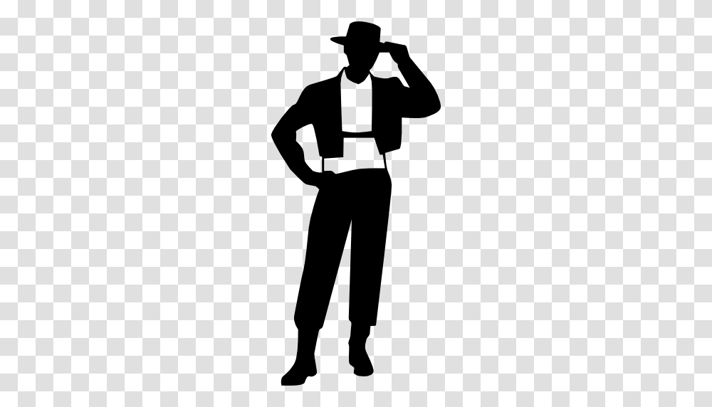 Flamenco Male Model Standing Frontal Symbol, Silhouette, Person, Sleeve Transparent Png