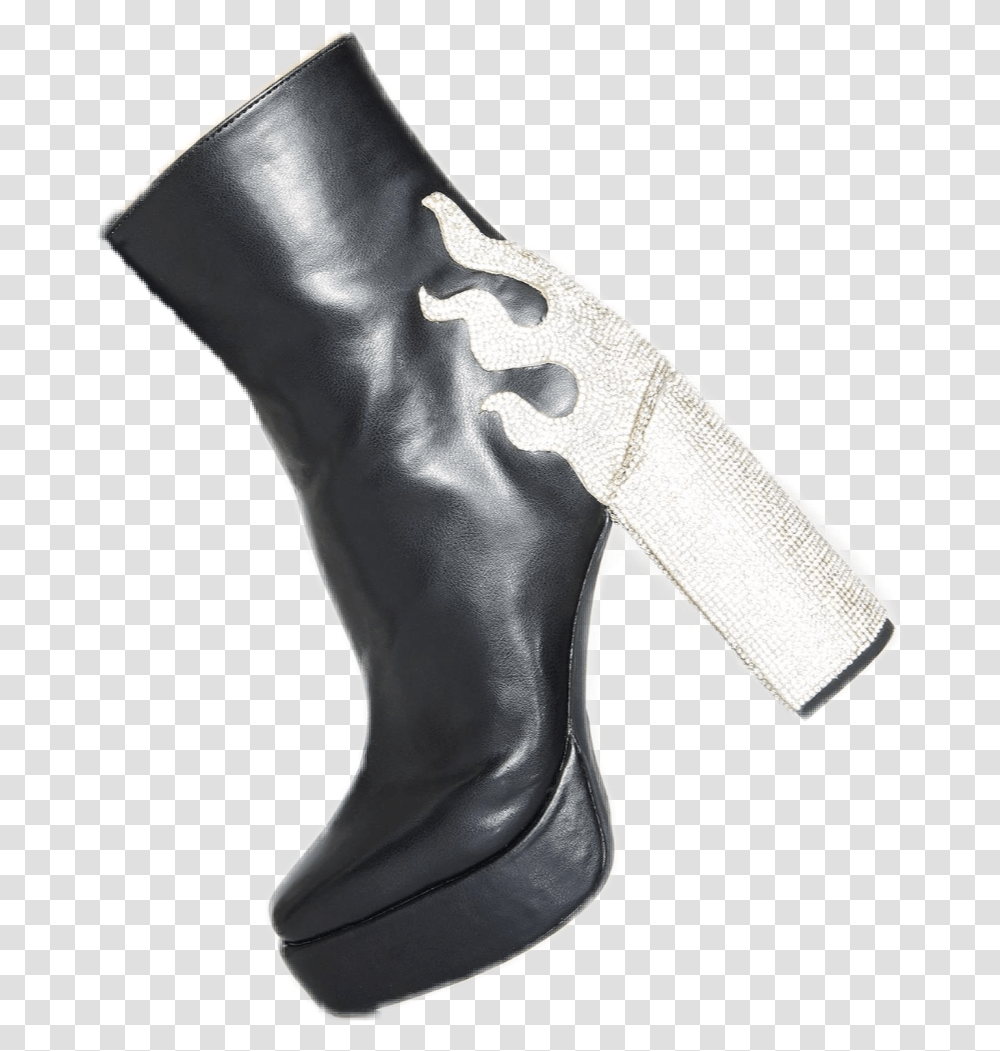 Flames Boots Dolls Kill Fire Boots, Apparel, Footwear, Shoe Transparent Png