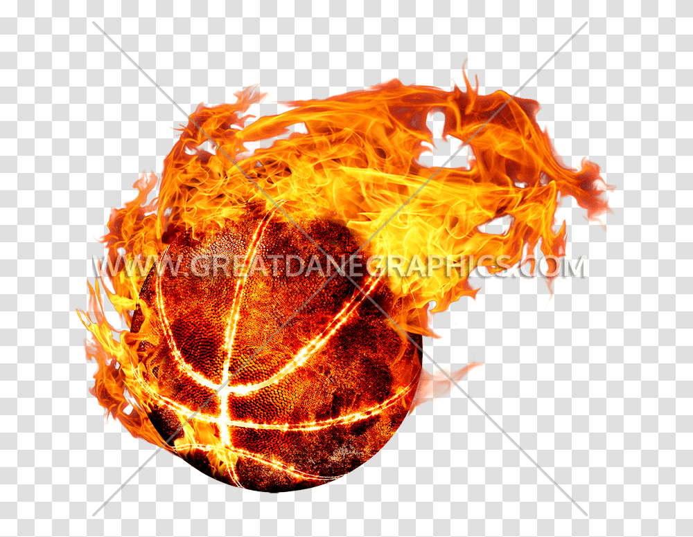 Flames Clipart Fireball Basketball Logo Fire Ball, Bonfire, Ornament, Pattern, Fractal Transparent Png