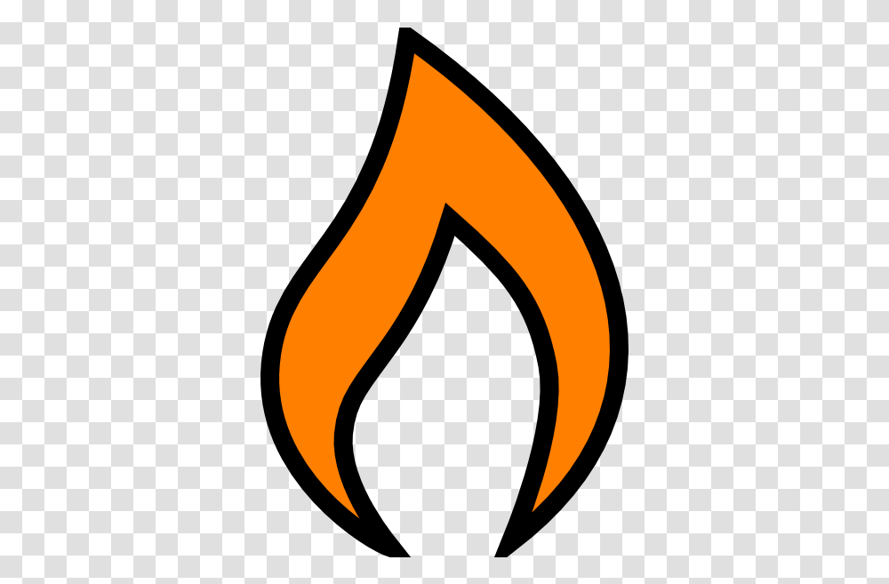 Flames Clipart Single Orange Flame Clipart, Text, Fire, Label, Alphabet Transparent Png