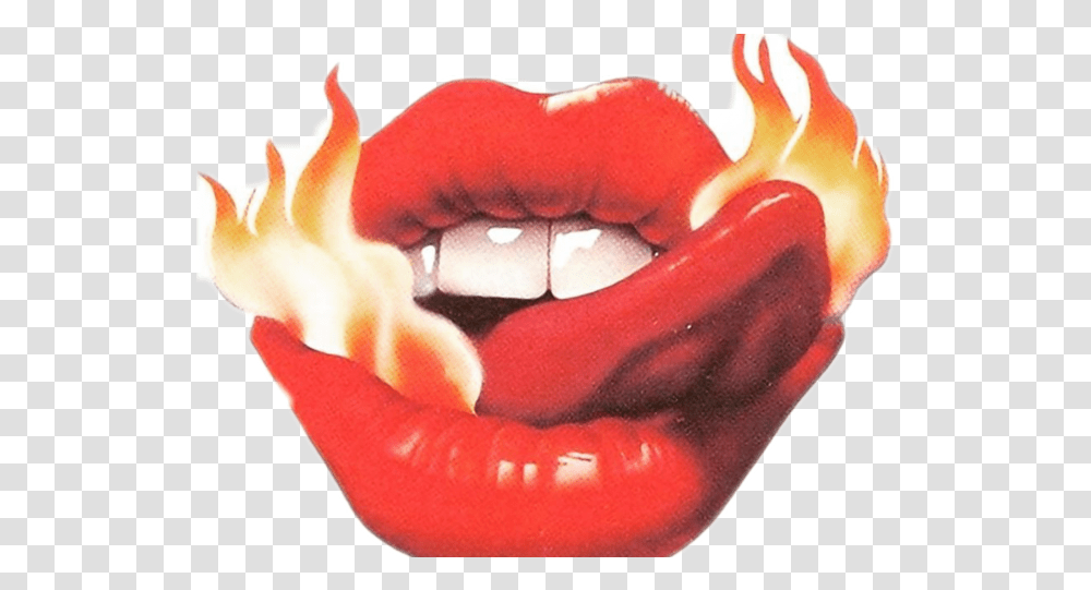 Flames Clipart Tongue Fire Tongue, Teeth, Mouth Transparent Png
