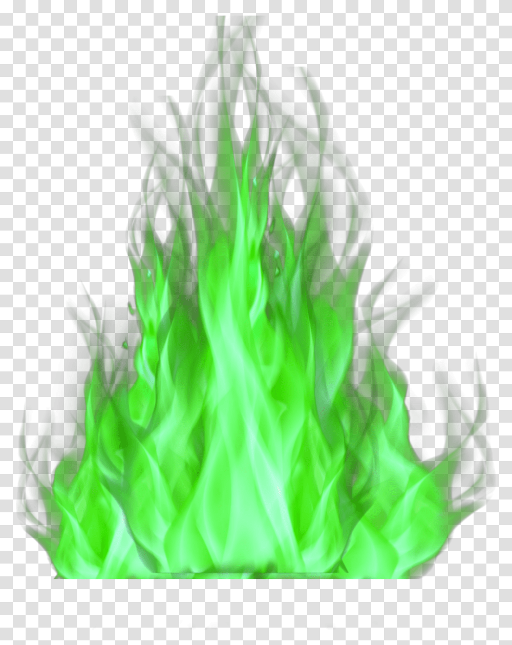 Flames Fire Fireandflames Greenfire Green Flame, Bonfire Transparent Png