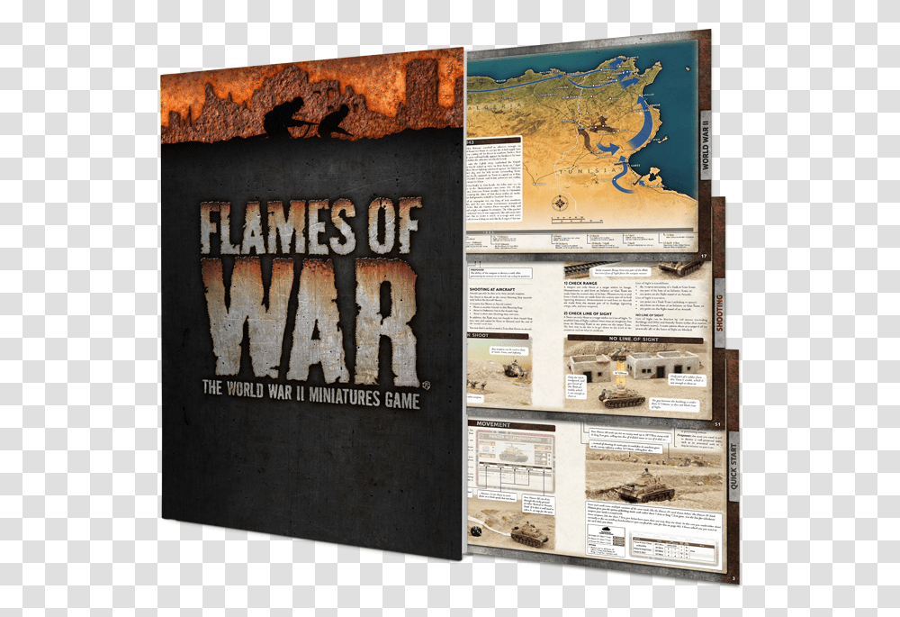 Flames Of War 4th Edition Mini Rulebook Flames Of War 4th Ed, Advertisement, Poster, Flyer, Paper Transparent Png